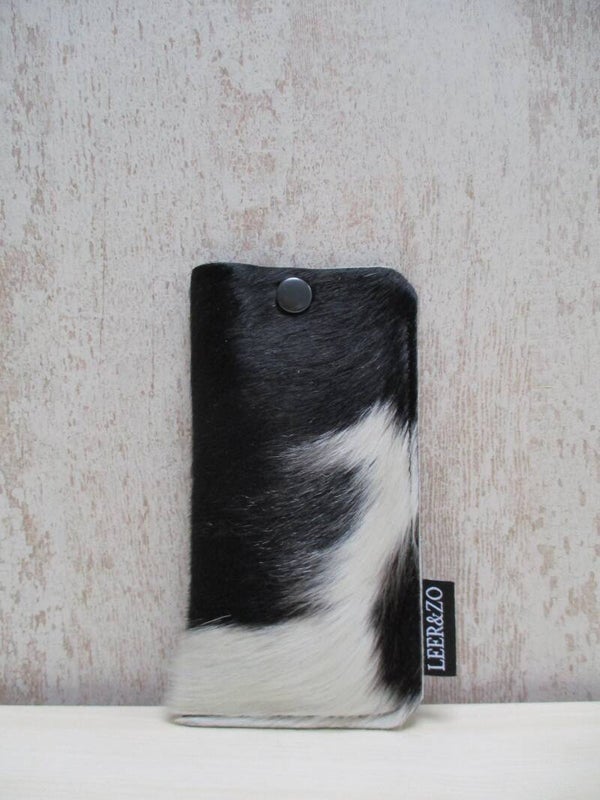 Brillenhoes zwart/wit grootmodel 4