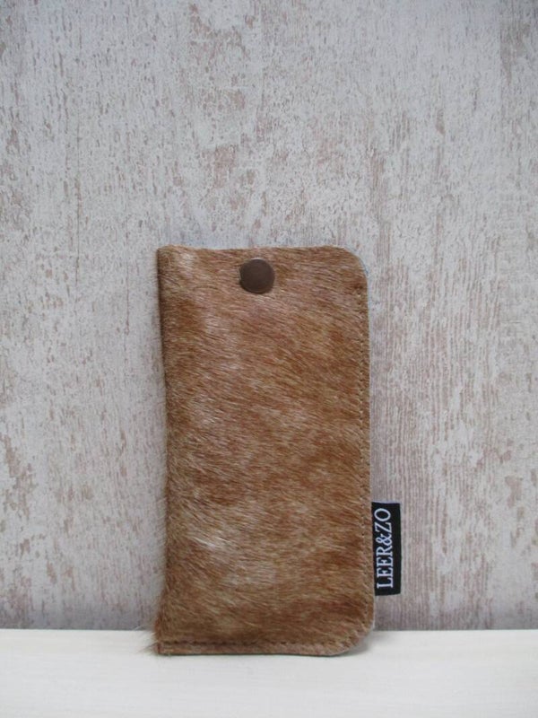 Brillenhoes cognac kleinmodel 2