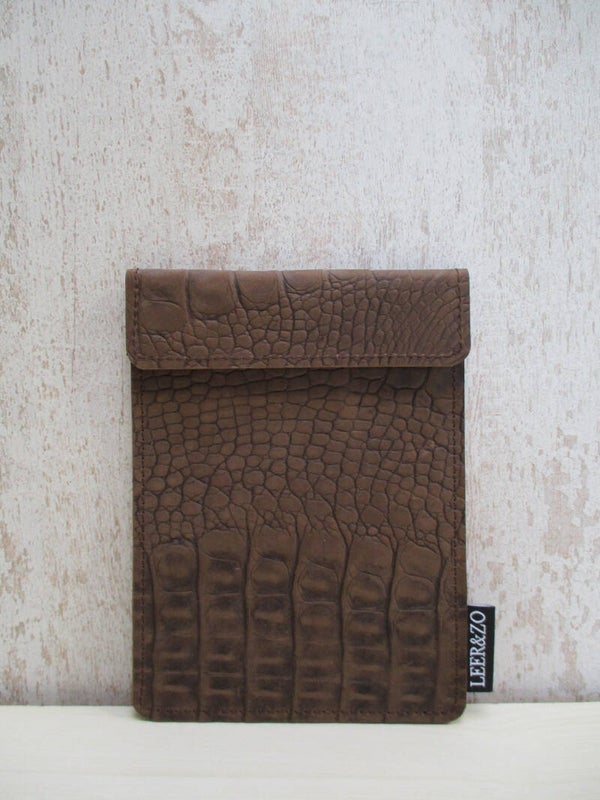 E-reader hoes bruin croco