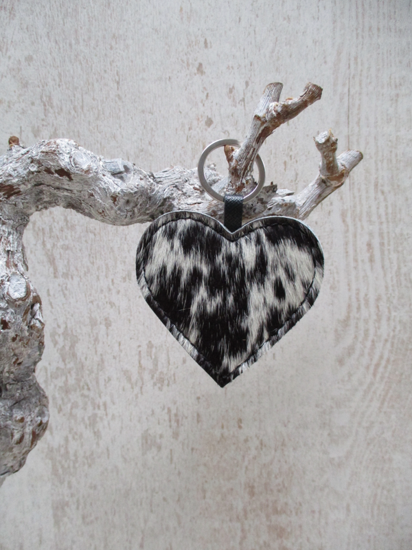 Sleutelhanger zwart/wit