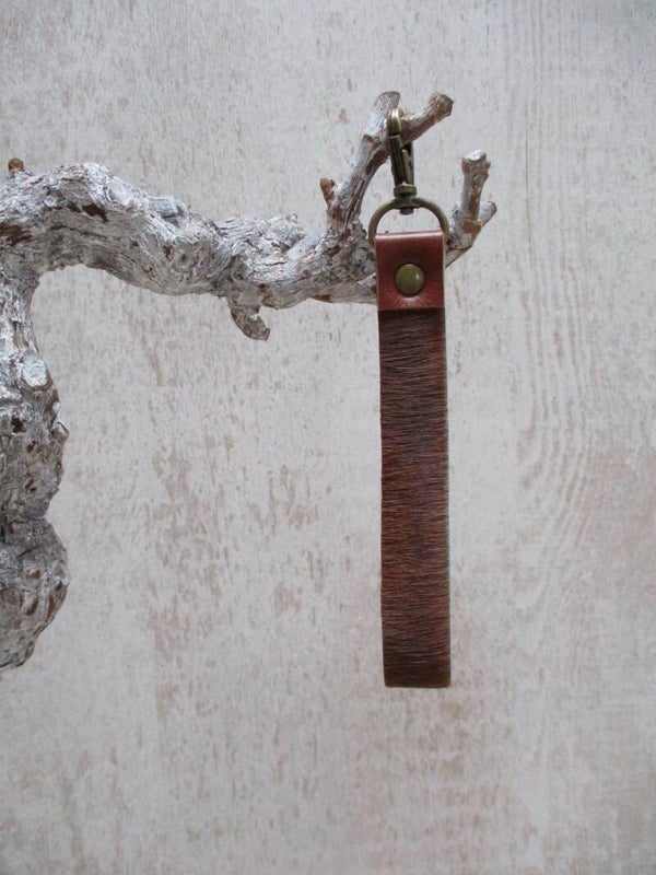 Leren keycord bruin
