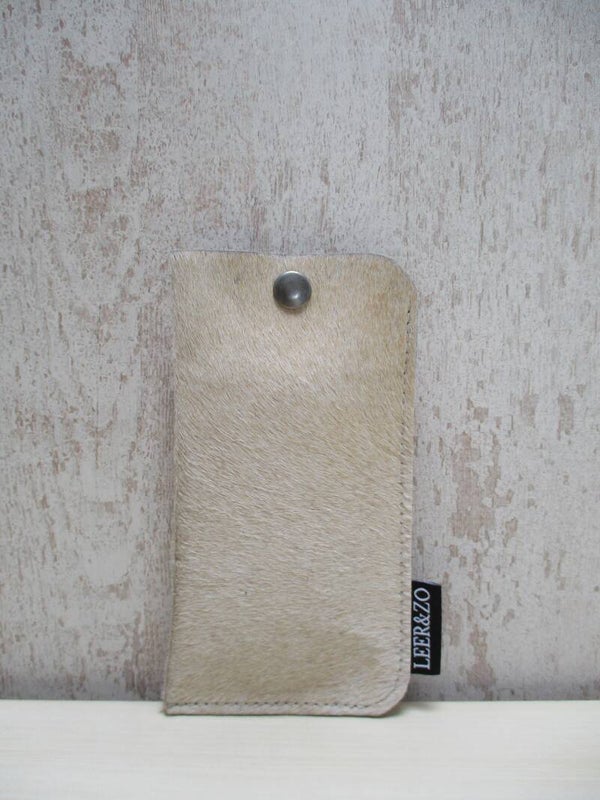 Brillenhoes beige grootmodel