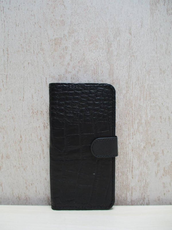 Bookcases iPhone 12 Mini zwart croco