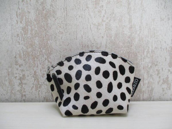 Koeienhuid make-up tasje dalmatiër