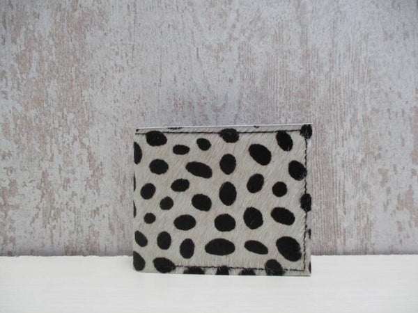 Leren portefeuille dalmatiër koeienhuid