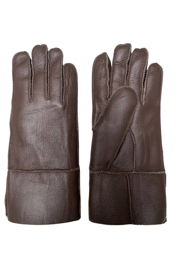 Leren handschoenen bruin