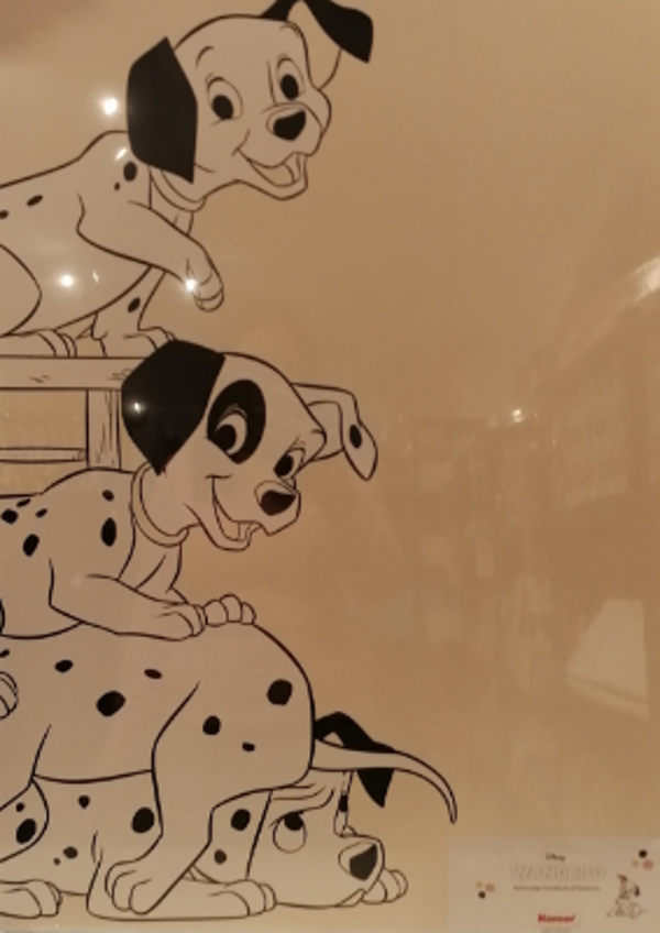 fotokarton spelende 101 dalmatiërs