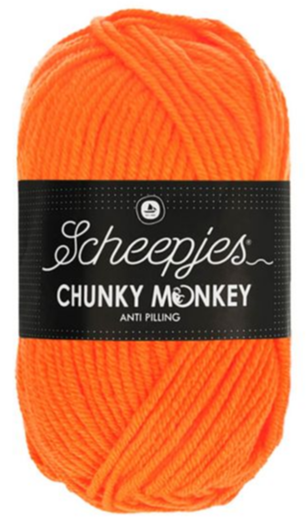 Scheepjes Chunky monkey neon orange 1256