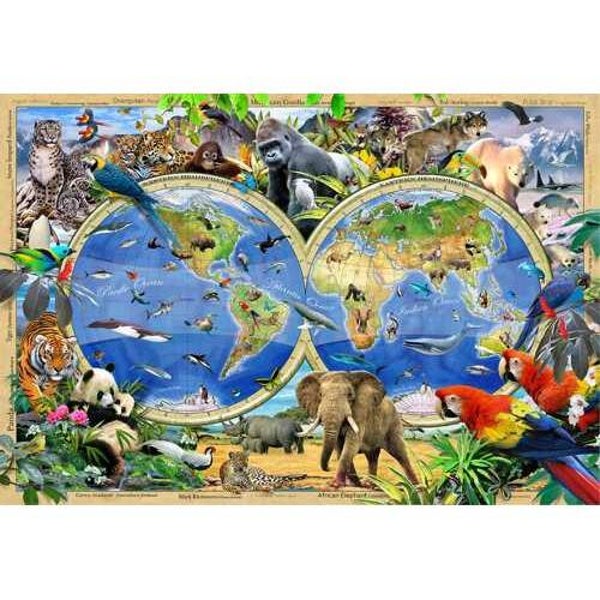 Wooden puzzle animal kingdom