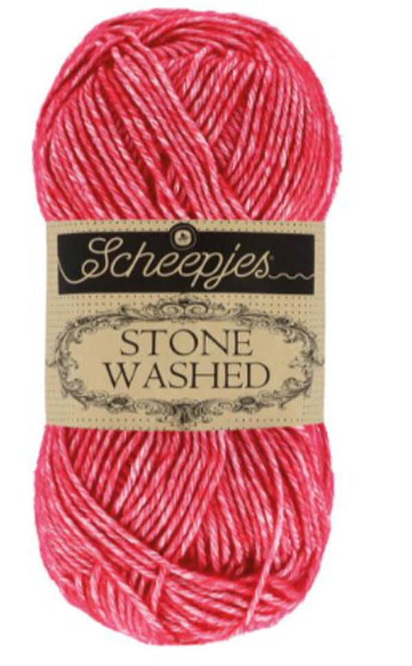 Scheepjes Stone washed 807 Red jasper