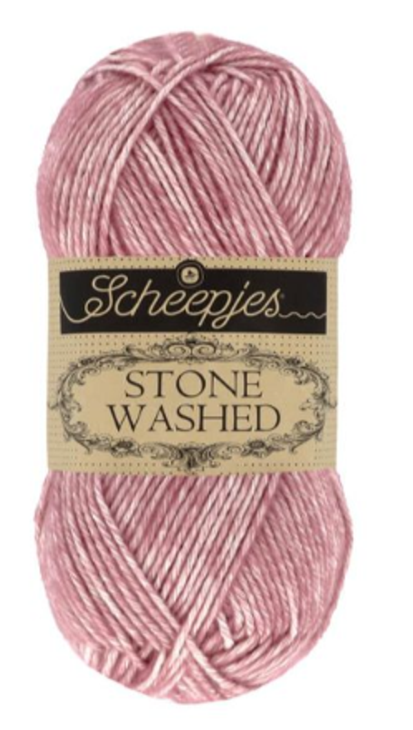 Scheepjes stone washed 808 Corundum ruby