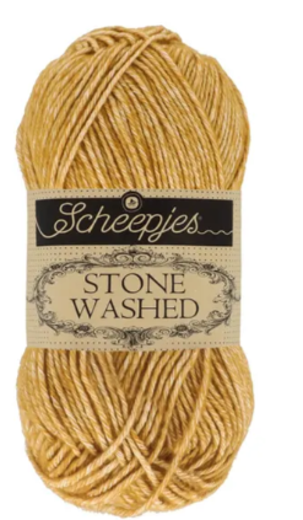 Scheepjes Stone washed 809 yellow jasper