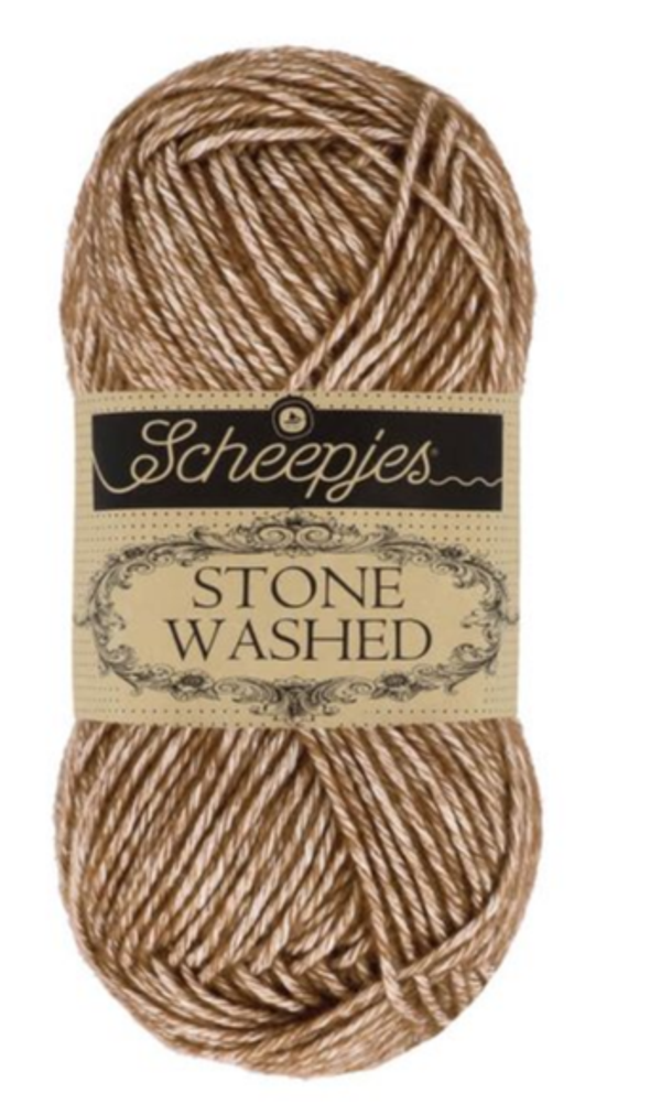 Scheepjes Stone washed 822 Brown Agate