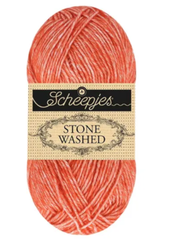 Scheepjes Stone Washed 843 realgar red