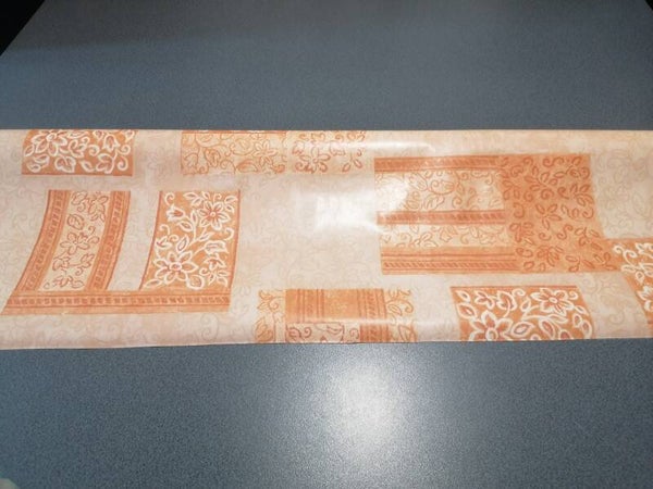 Tafelzeil oranje bloemen