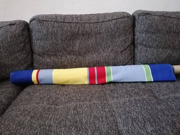 Blauw - Geel gestreept