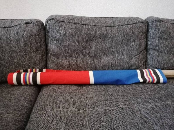 Rood - Blauw gestreept