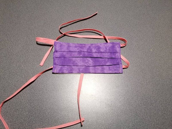 Mondmasker gewolkt paars