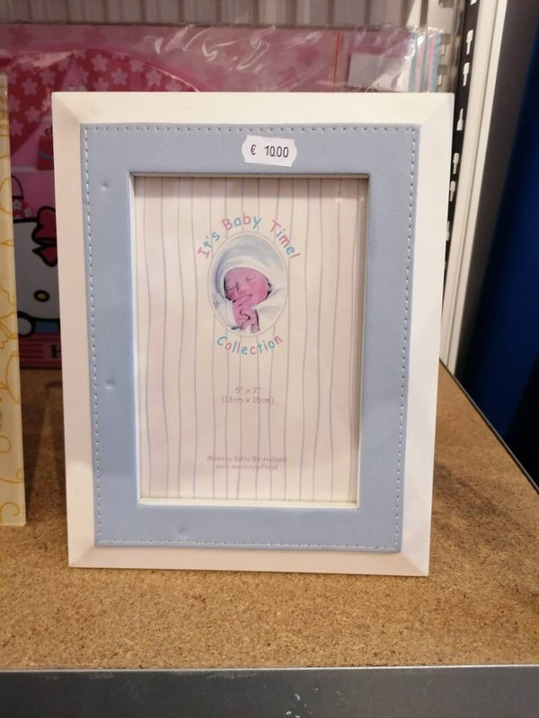 Kader baby time blauw