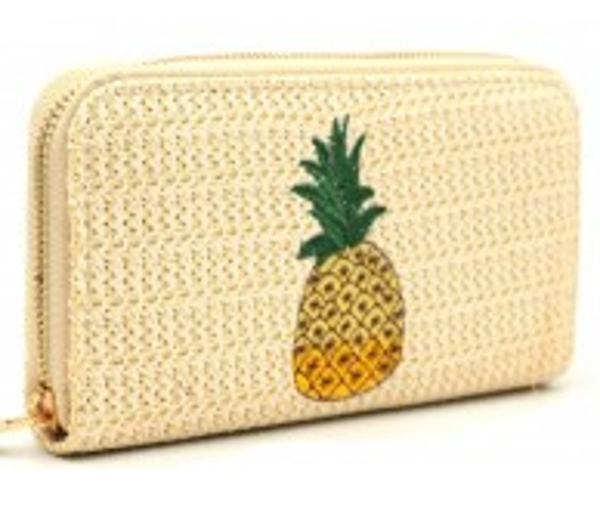 geweven portemonnee ananas