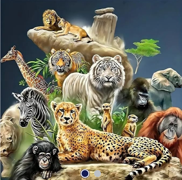 Diamond Painting -Canvas 50x40cm Animals