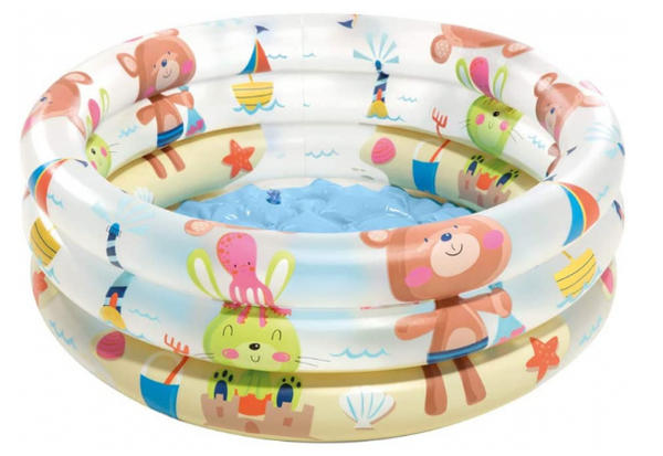 Intex zwembad beer en konijn