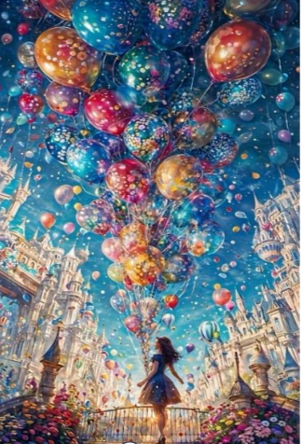 Diamond Painting -Canvas 50x40cm Balloons