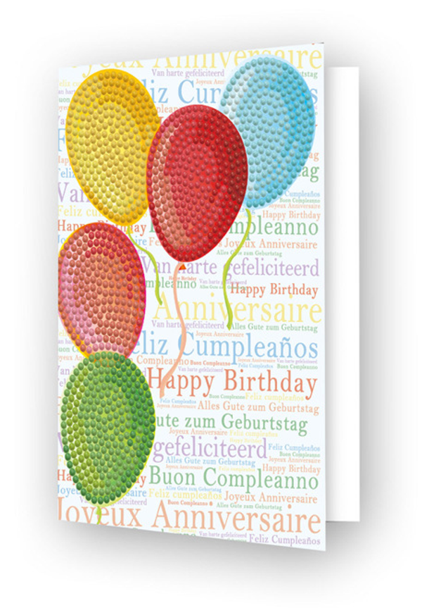 Kaart balloons on high