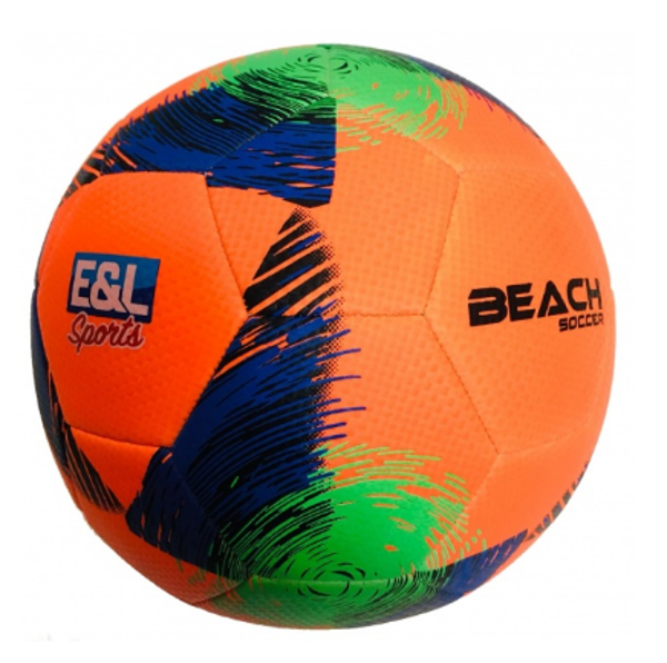 Beachvoetbal oranje/blauw
