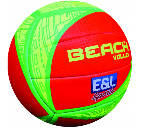 Beachvolleybal oranje/geel/groen