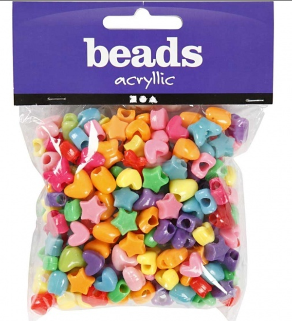 Kralen 190st multicolor acryllic