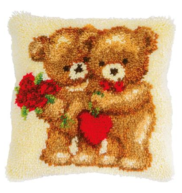 Knoopkussen kit Love bears