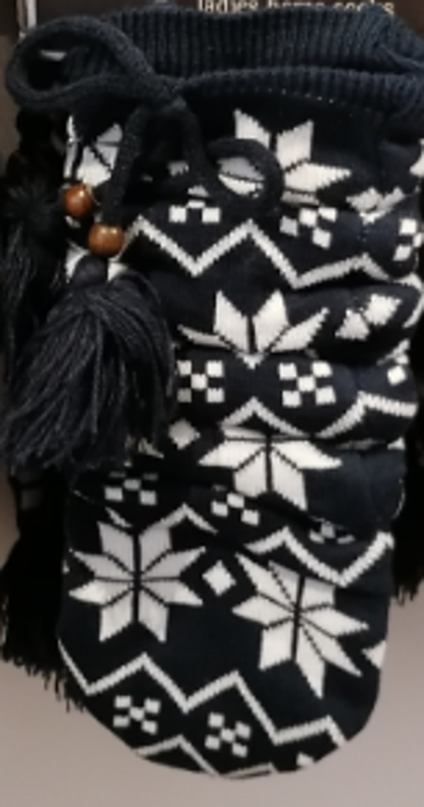 Apollo ladies home socks blauw