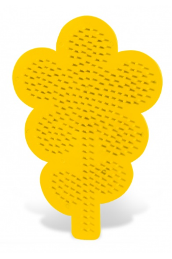 Strijkparel vorm bloem geel