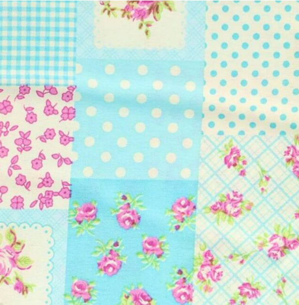 Katoen bloemen quilt