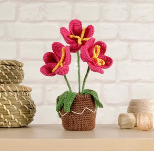 DMC Amigurumi kit Bloempot
