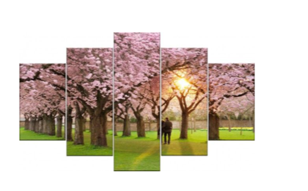 Diamond Painting Set 5 frame Blossom 150x90cm