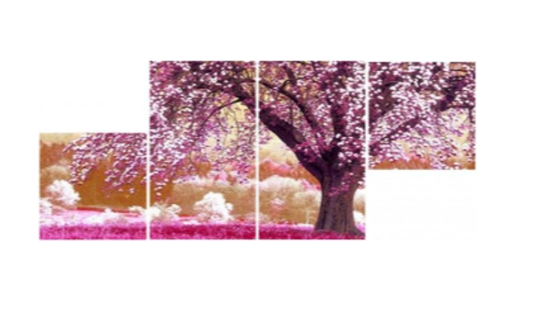 Diamond Painting Blossom 4 Frames 120x90cm