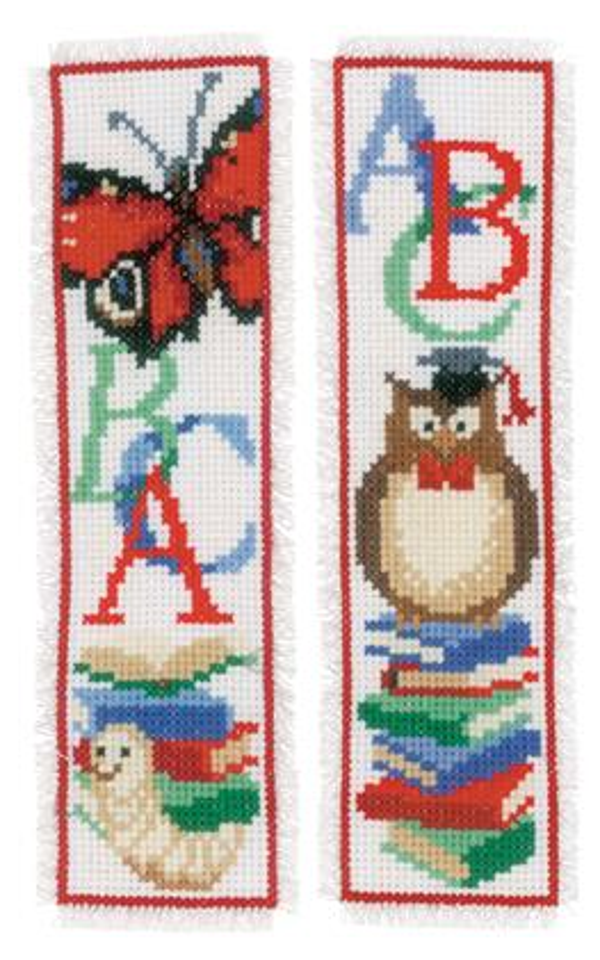 telpakket bladwijzers boekenwurm