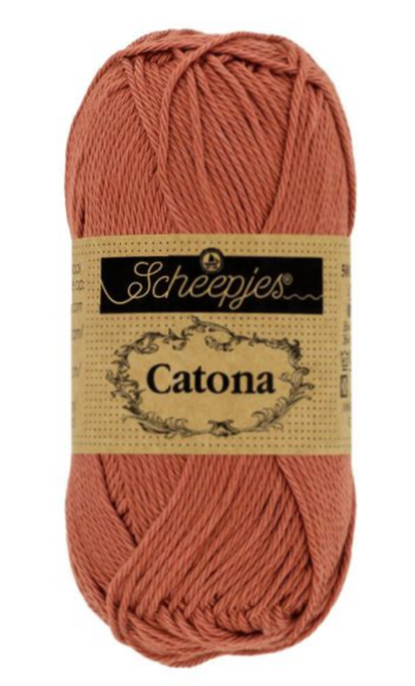 Scheepjes Catona Brick red 504