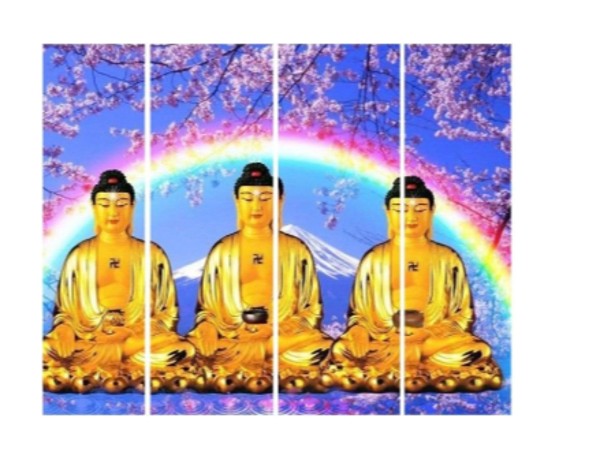 Diamond Painting Buddhas 4 Frame 120x100cm XXL