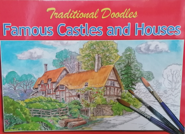kleurboek famous castles and houses
