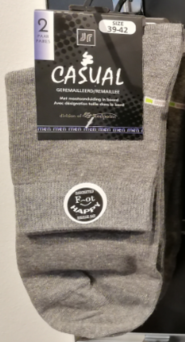 heren sokken casual grijs ankle socks