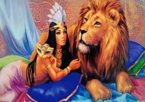 Schilderen op nummer Cleopatra 30cmx40cm