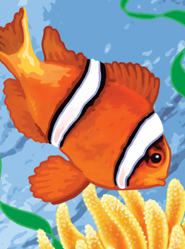 Schilderen op nummer clown fish