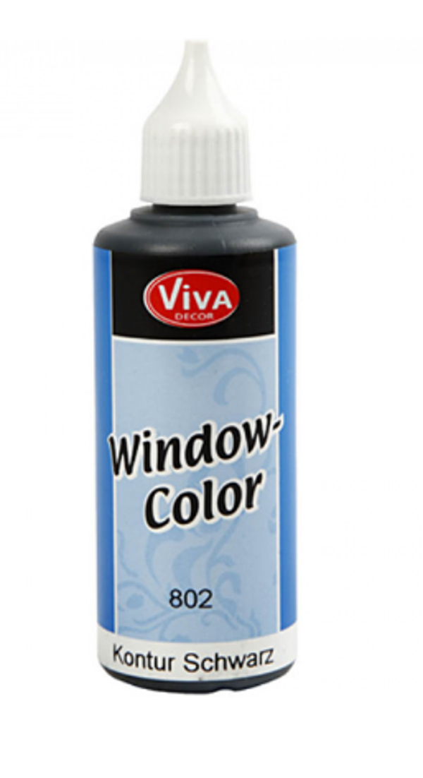 Viva Decor window color contour zwart