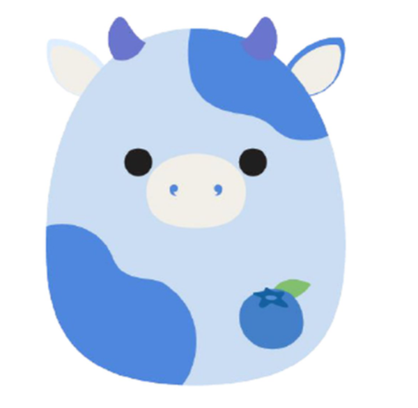 Sqk - Medium Plush 30 Cm Rutanya - Blueberry Cow