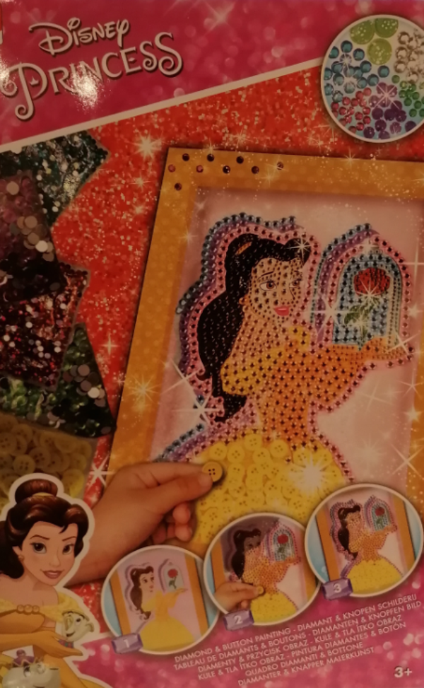 Diamond & button painting Belle