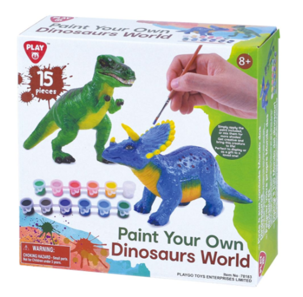 Schilder je dino (T-rex & Tricertatops)