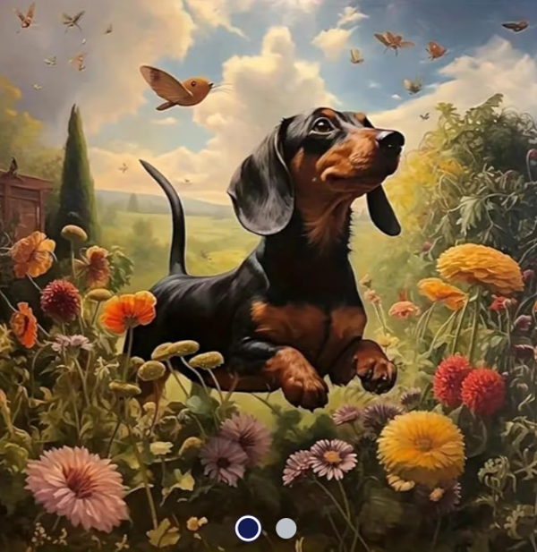 Diamond Painting Canvas 40x30cm Dog